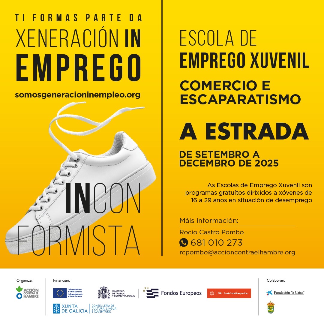 ESCOLA DE EMPREGO XUVENIL DE COMERCIO E ESCAPARATISMO DA ESTRADA: QUERES PARTICIPAR NO PROGRAMA 