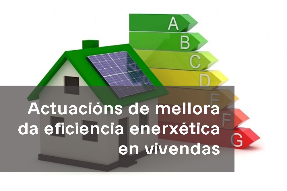 XUNTA DE GALICIA CONVOCA AXUDAS ÁS ACTUACIÓNS DE MELLORA DE EFICIENCIA ENERXETICA EN VIVENDAS (PLAN ESTATAL- FONDOS EUROPEOS)